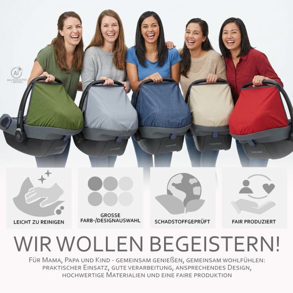 BAMBINIWELT Sonnenverdeck für Maxi-Cosi Pebble, UV50+, STERNE